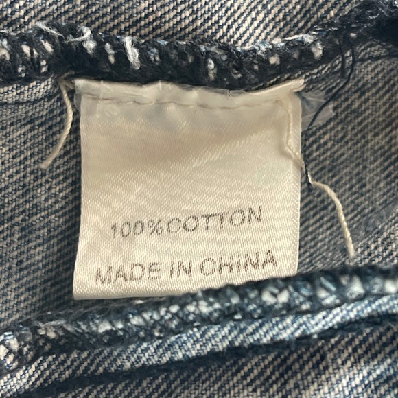 CARMAR Denim Jacket Red Stripe Trucker Style Blue Jean Size M - Picture 8 of 10